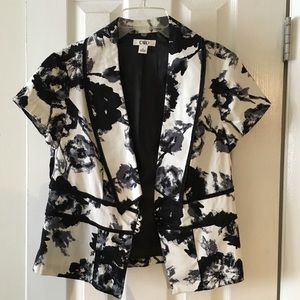 Cato black & white blazer size 8
